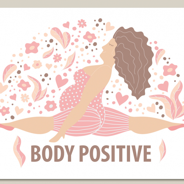 Ansichtkaart Body Positive.